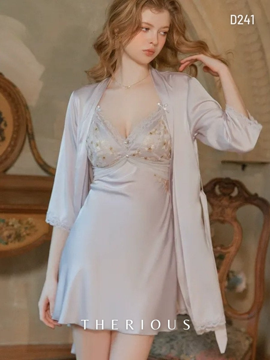 Brenda Floral Dress Lingerie D241 [Ready Stock]