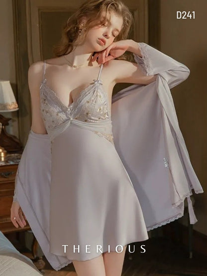 Brenda Floral Dress Lingerie D241 [Ready Stock]