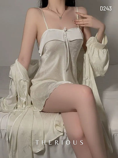 Noa Floral Dress Lingerie D243 [Ready Stock]