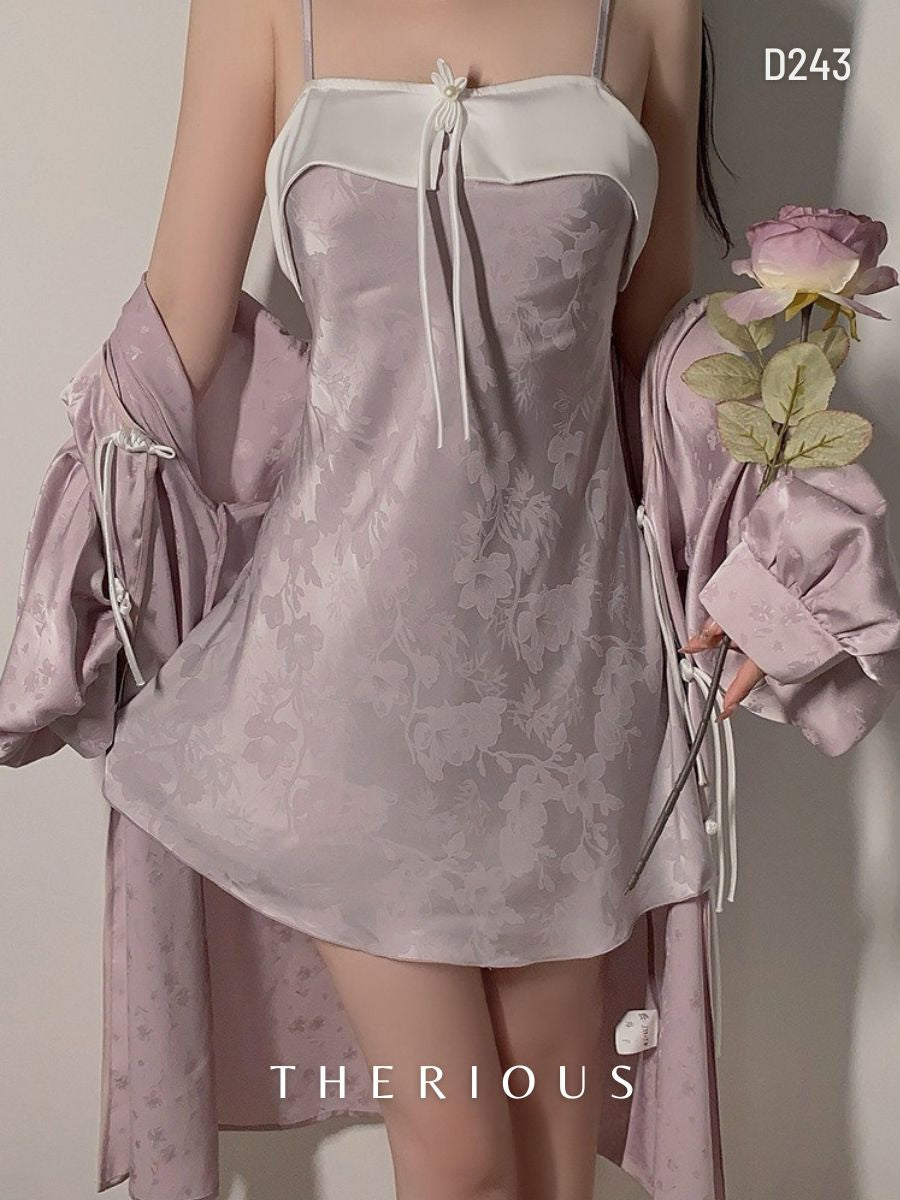 Noa Floral Dress Lingerie D243 [Ready Stock]