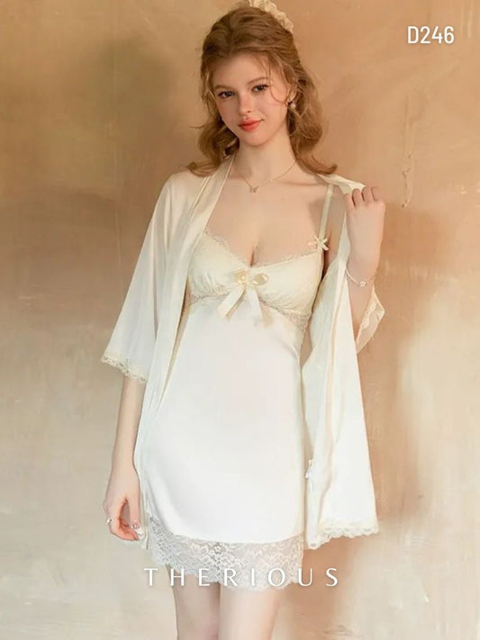 Noa Satin Dress Lingerie D246 [Ready Stock]