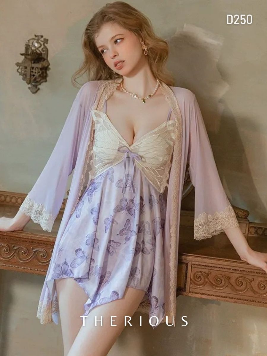 Noa Tulle Butterfly Dress Lingerie D250 [Ready Stock]