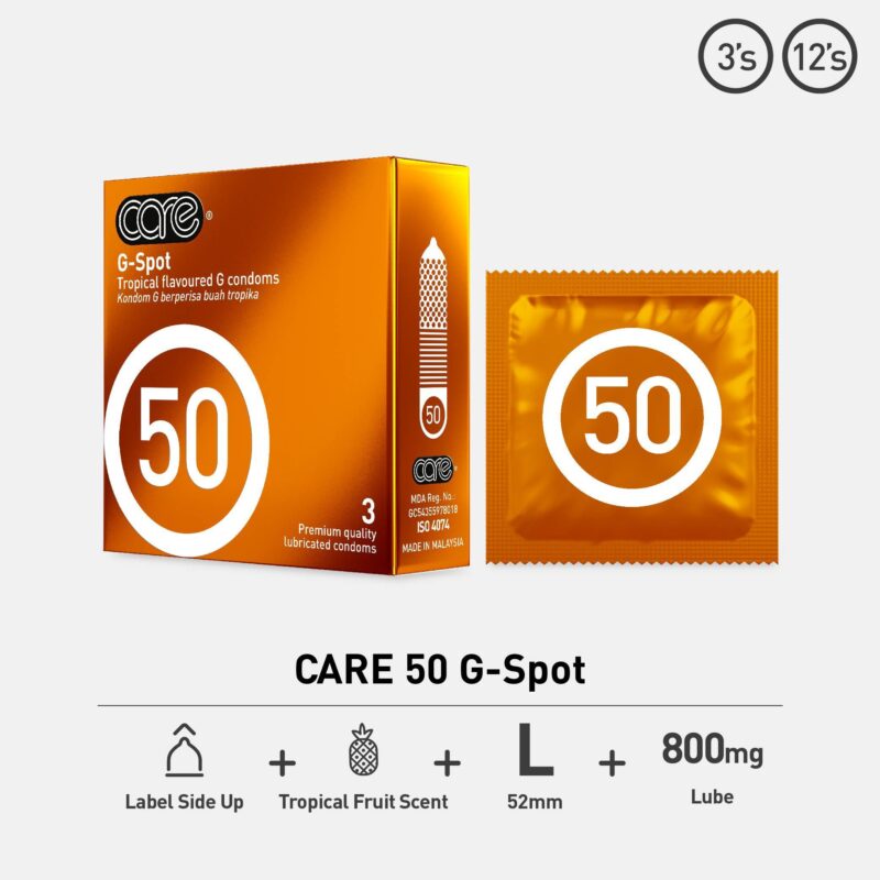 Care 50 G-Spot 3's Condom [Ready Stock]