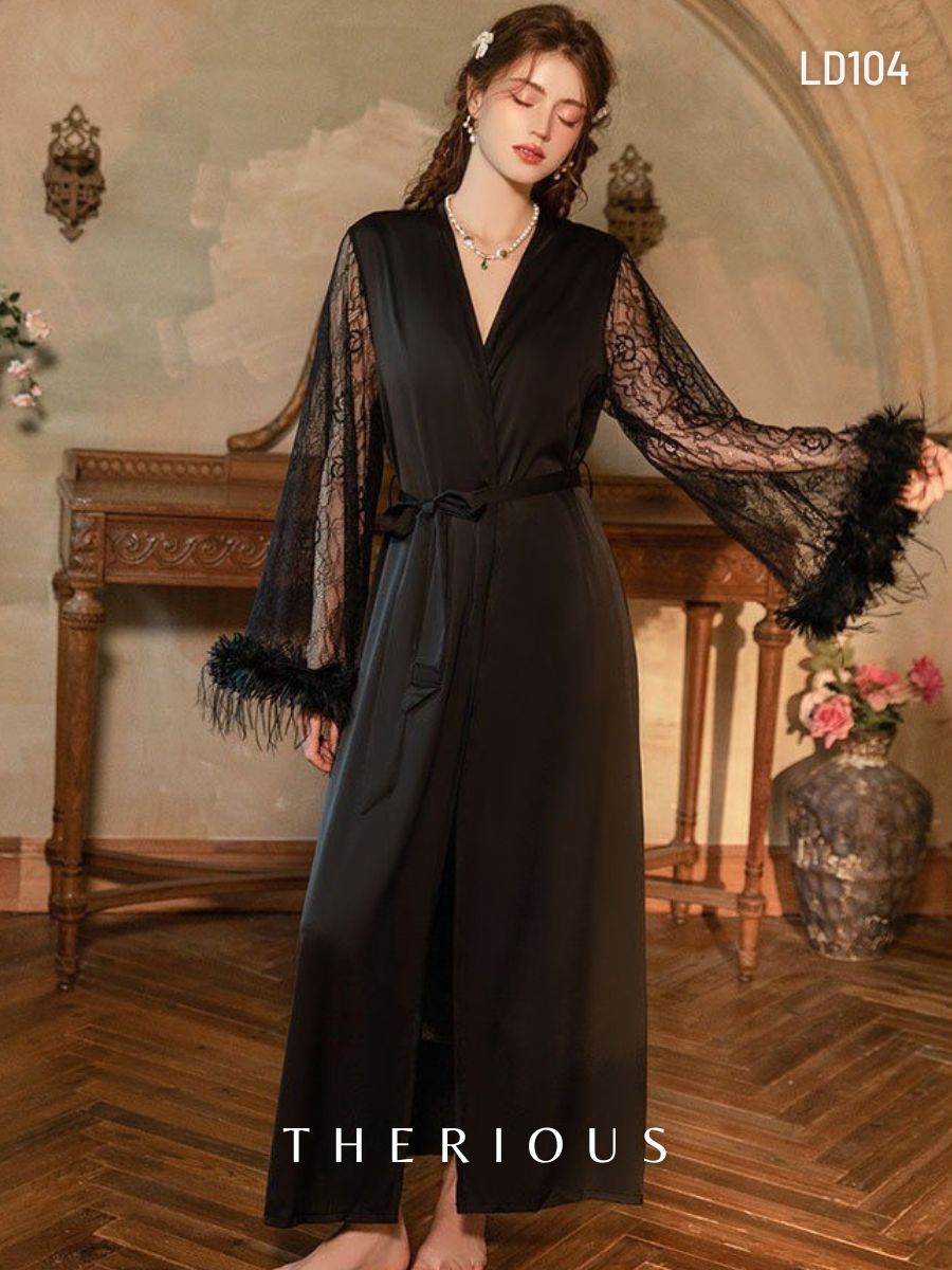 Rose Velvet Long Dress Lingerie LD104 [Preorder]