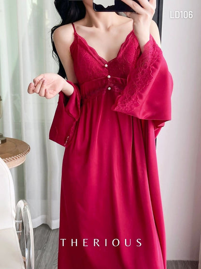 Willow Satin Long Dress Lingerie LD106 [Preorder]