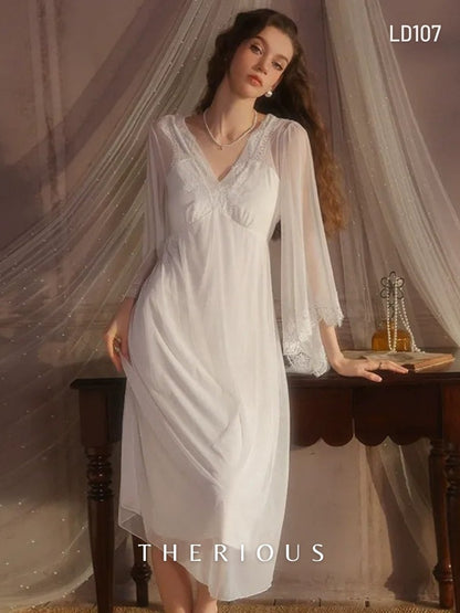 Willow Tulle Long Dress Lingerie LD107 [Ready Stock]