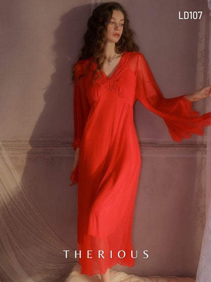 Willow Tulle Long Dress Lingerie LD107 [Ready Stock]