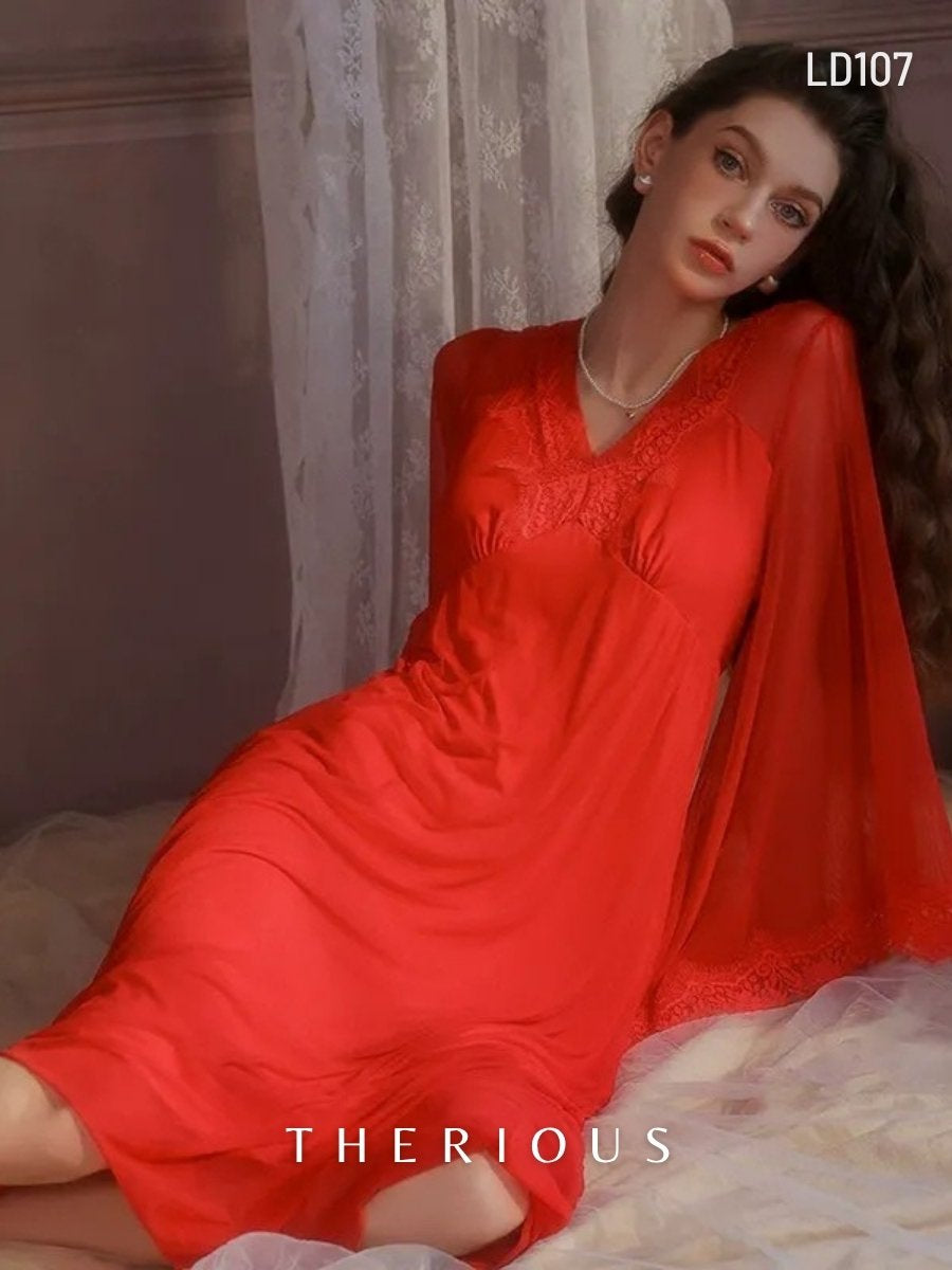 Willow Tulle Long Dress Lingerie LD107 [Ready Stock]
