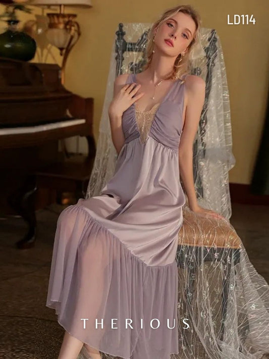 Noa Long Dress Lingerie LD114 [Ready Stock]