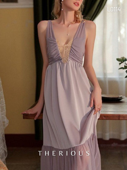 Noa Long Dress Lingerie LD114 [Ready Stock]