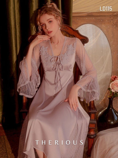 Noa Long Dress Lingerie LD115 [Ready Stock]