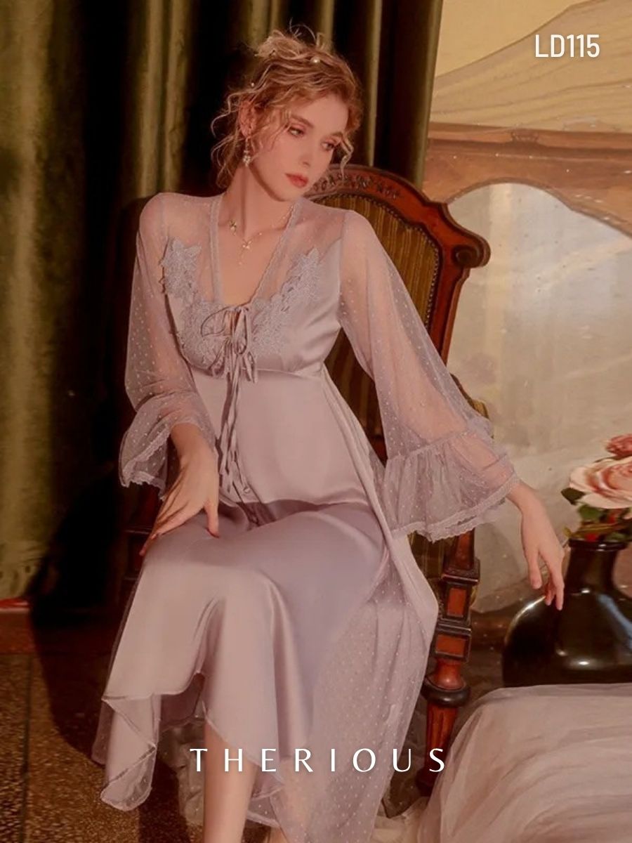 Noa Long Dress Lingerie LD115 [Ready Stock]