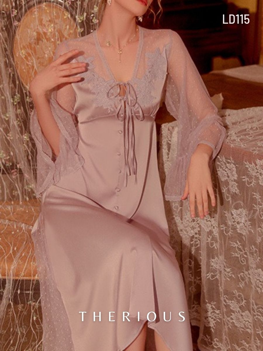 Noa Long Dress Lingerie LD115 [Ready Stock]