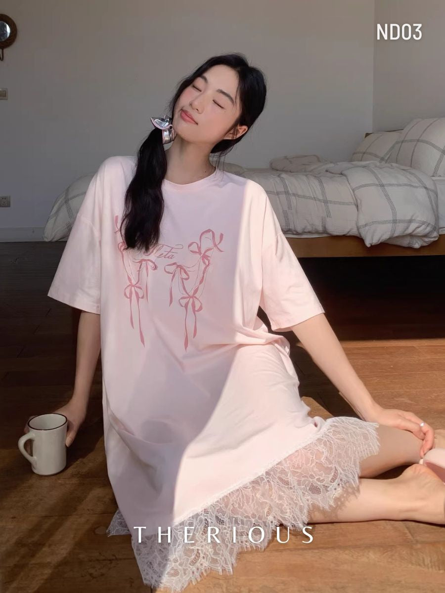 Rose Cotton Sleep Dress ND03 [Preorder]