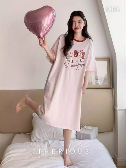 Sana Cotton Sleep Dress ND04 [Preorder]