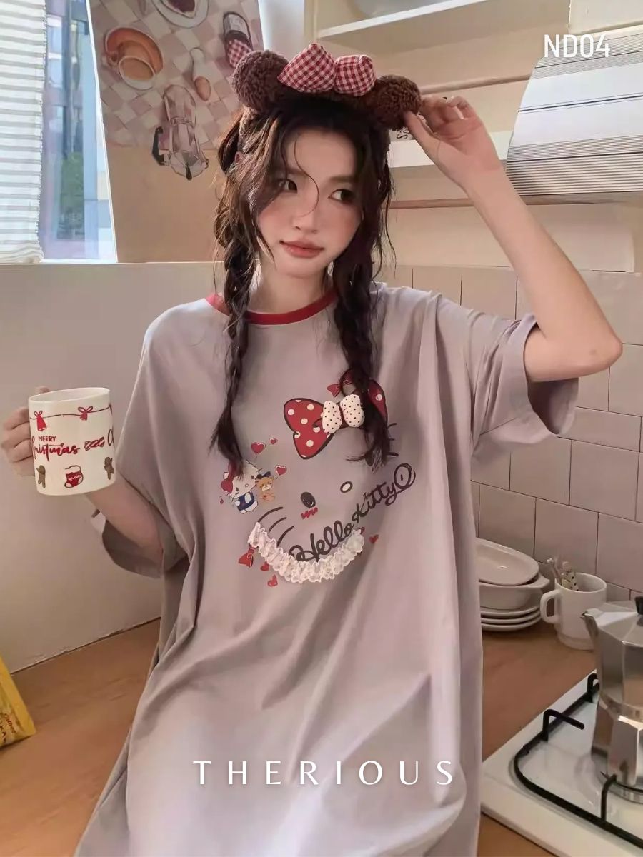 Sana Cotton Sleep Dress ND04 [Preorder]