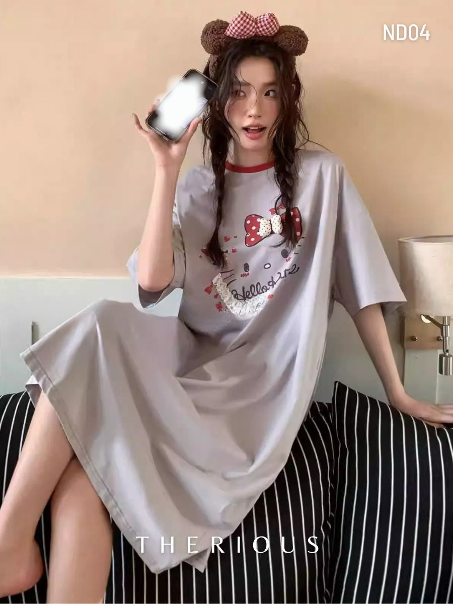 Sana Cotton Sleep Dress ND04 [Preorder]