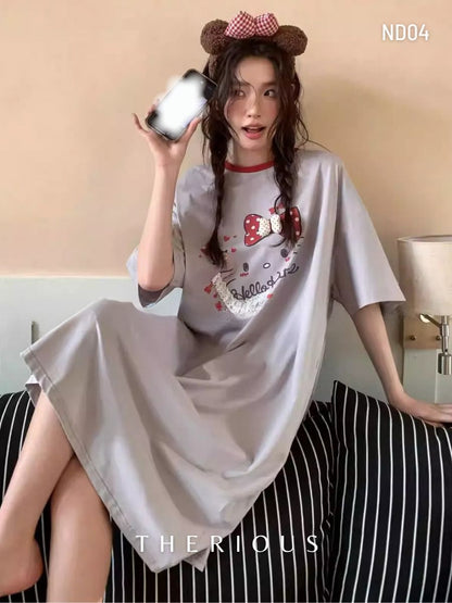 Sana Cotton Sleep Dress ND04 [Preorder]