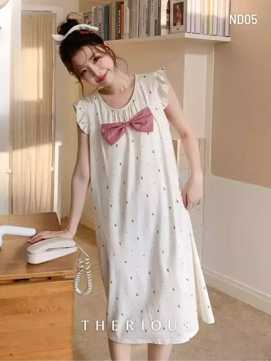 Rose Cotton Sleep Dress ND05 [Preorder]