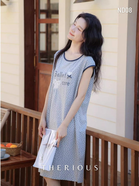 Rose Cotton Sleep Dress ND08 [Preorder]