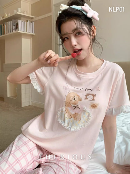 Sana Cotton Pajamas Long Pants NLP01 [Preorder]
