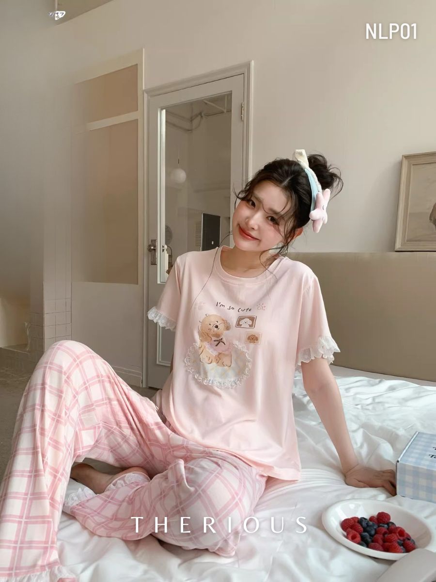 Sana Cotton Pajamas Long Pants NLP01 [Preorder]