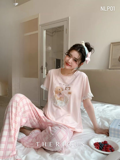 Sana Cotton Pajamas Long Pants NLP01 [Preorder]