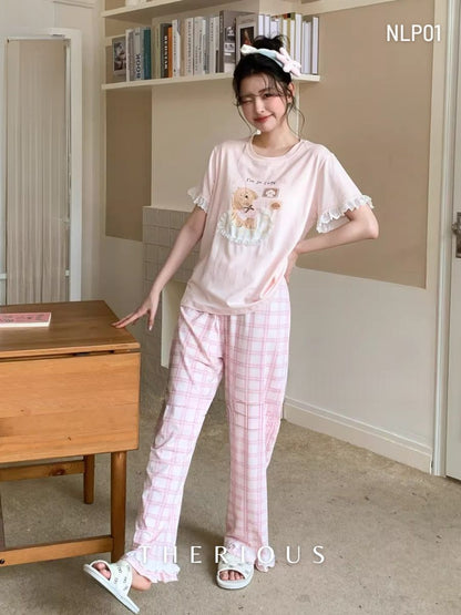 Sana Cotton Pajamas Long Pants NLP01 [Preorder]