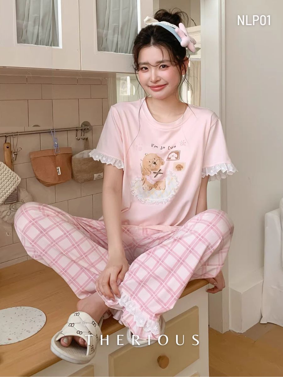 Sana Cotton Pajamas Long Pants NLP01 [Preorder]