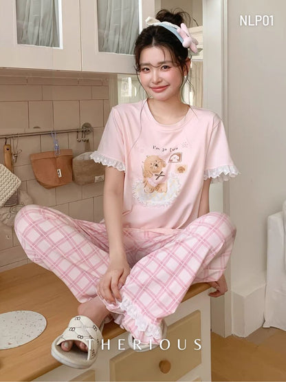 Sana Cotton Pajamas Long Pants NLP01 [Preorder]