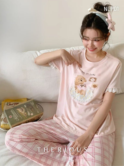 Sana Cotton Pajamas Long Pants NLP01 [Preorder]