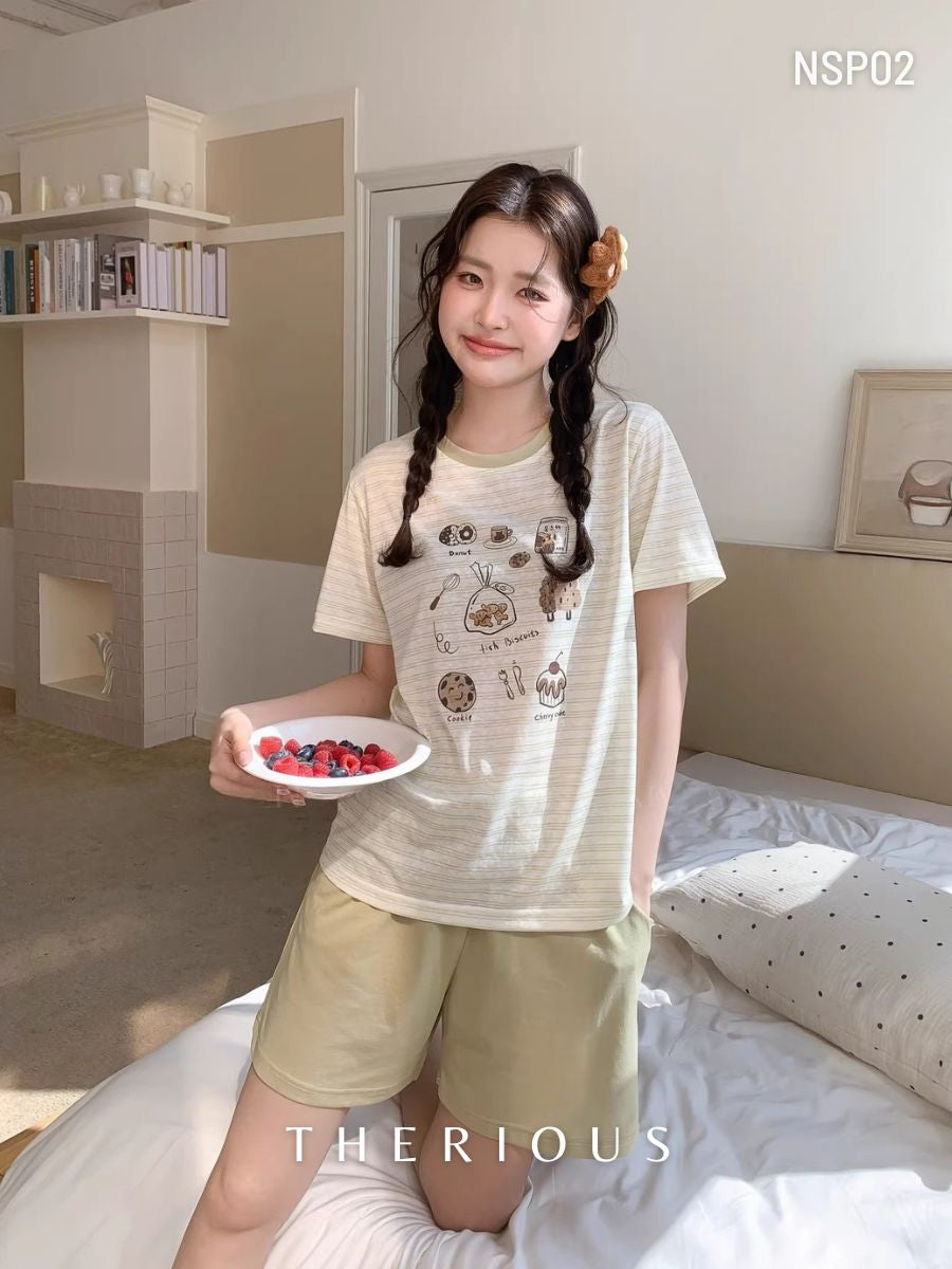 Sana Cotton Pajamas Short Pants NSP02 [Preorder]