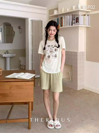 Sana Cotton Pajamas Short Pants NSP02 [Preorder]