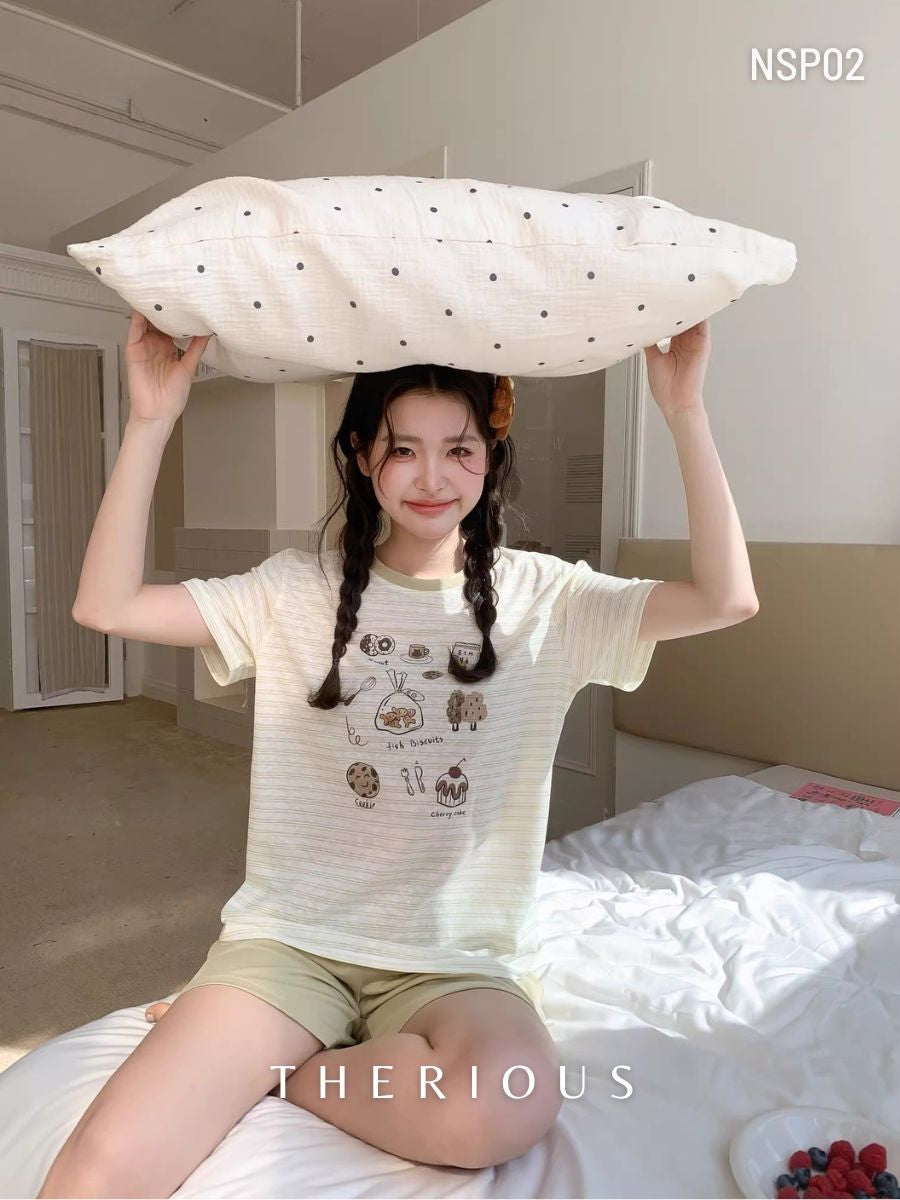 Sana Cotton Pajamas Short Pants NSP02 [Preorder]