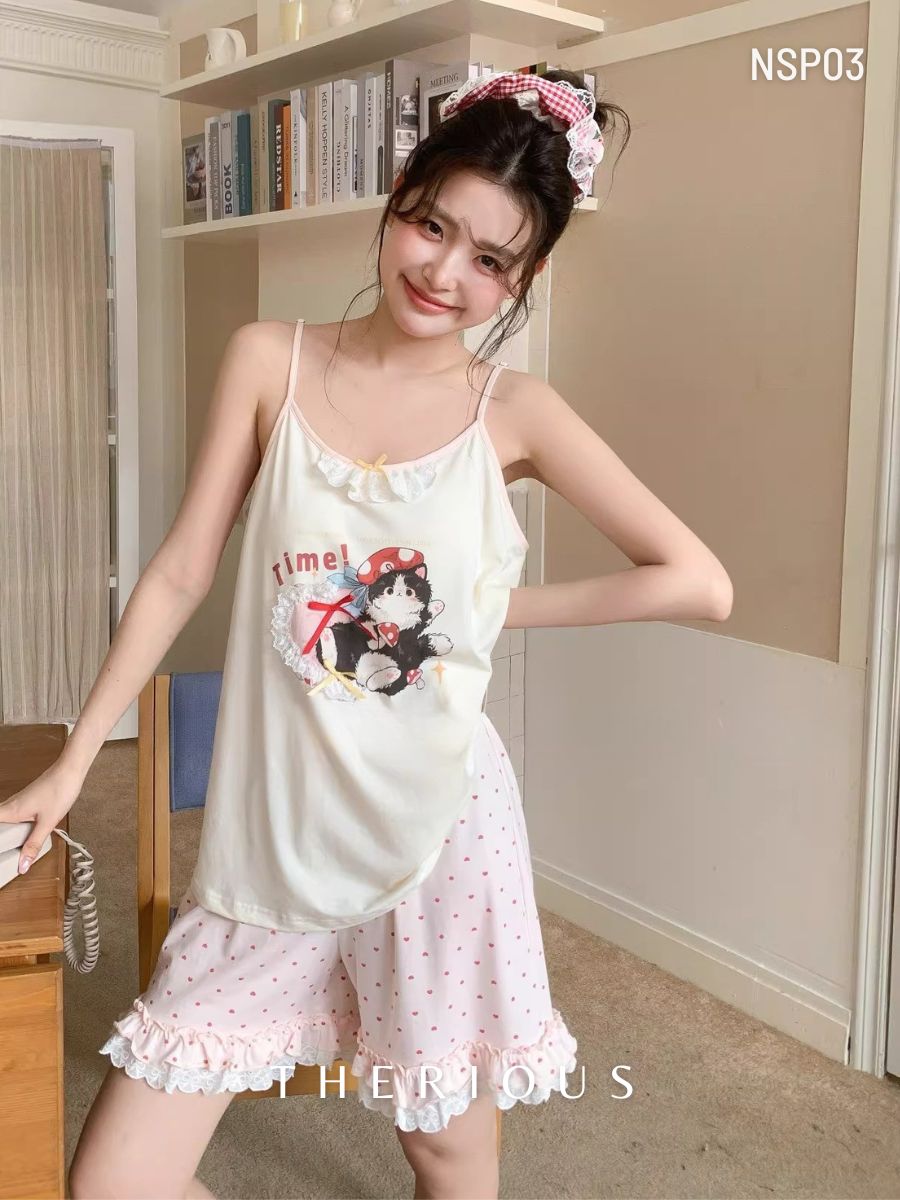 Sana Cotton Pajamas Short Pants NSP03 [Preorder]