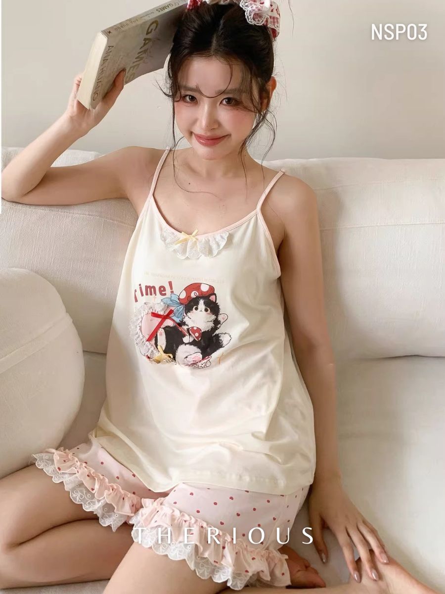 Sana Cotton Pajamas Short Pants NSP03 [Preorder]