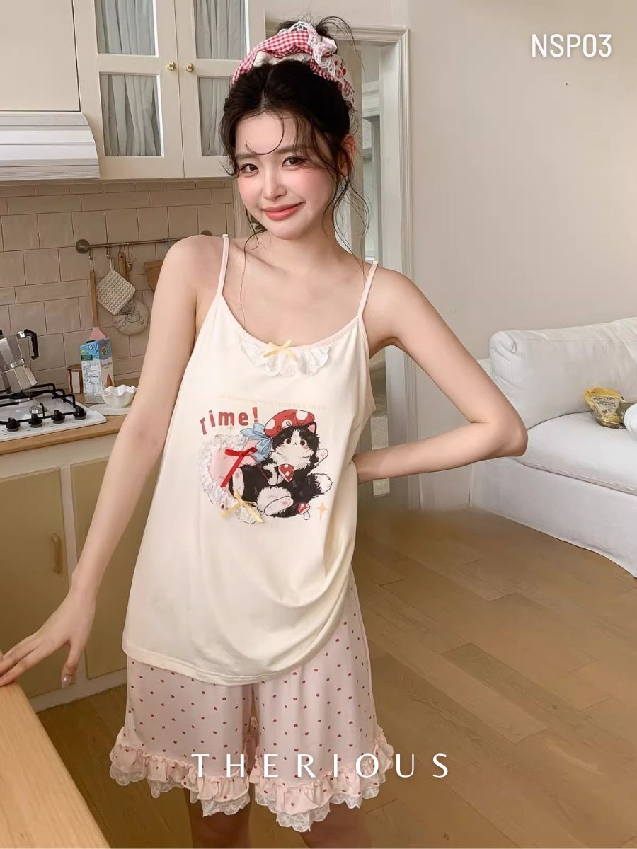 Sana Cotton Pajamas Short Pants NSP03 [Preorder]