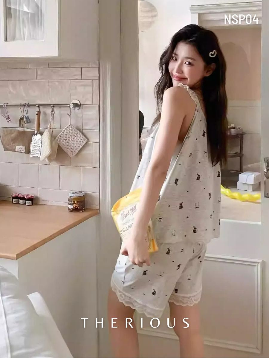 Sana Cotton Pajamas Short Pants NSP04 [Preorder]