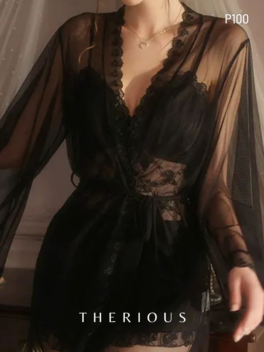 Jayla Lace Pants Set Lingerie P100 [Ready Stock]