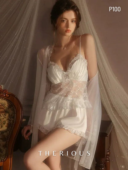 Jayla Lace Pants Set Lingerie P100 [Ready Stock]