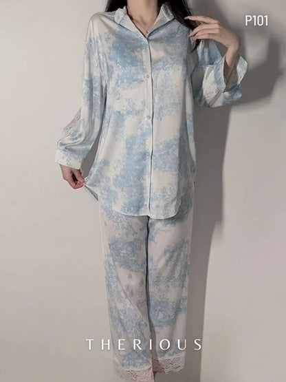 Jayla Long Pants Set Lingerie P101 [Ready Stock]