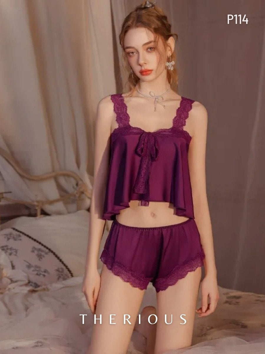 Rynlee Lace Pants Set Lingerie P114 [Preorder]