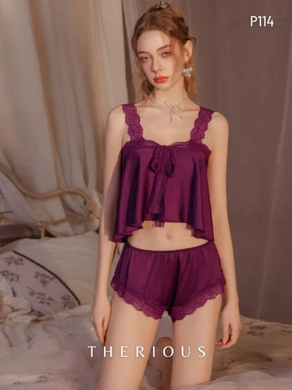Rynlee Lace Pants Set Lingerie P114 [Preorder]