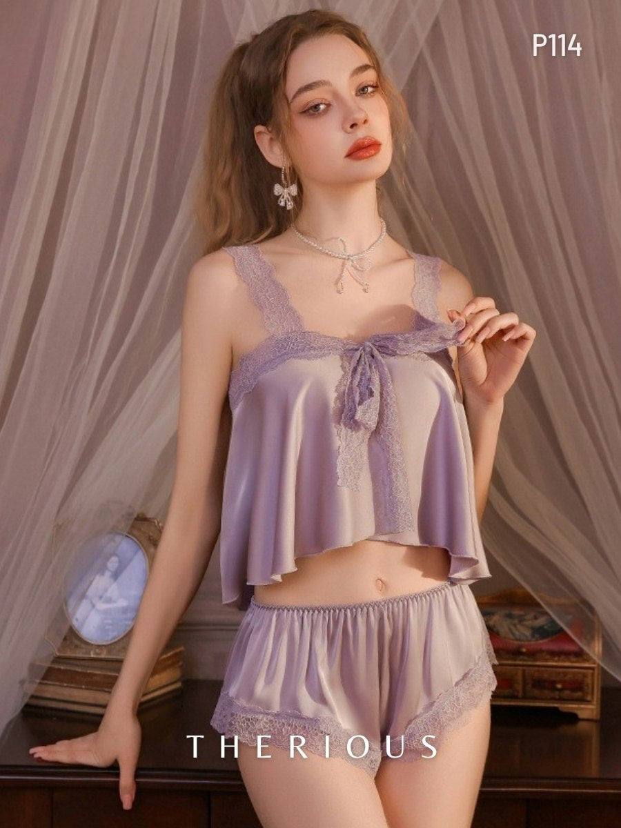 Rynlee Lace Pants Set Lingerie P114 [Preorder]