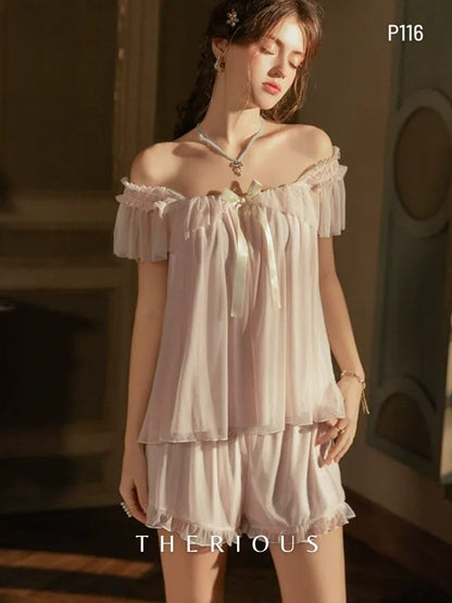 Rynlee Tulle Pants Set Lingerie P116 [Ready Stock]