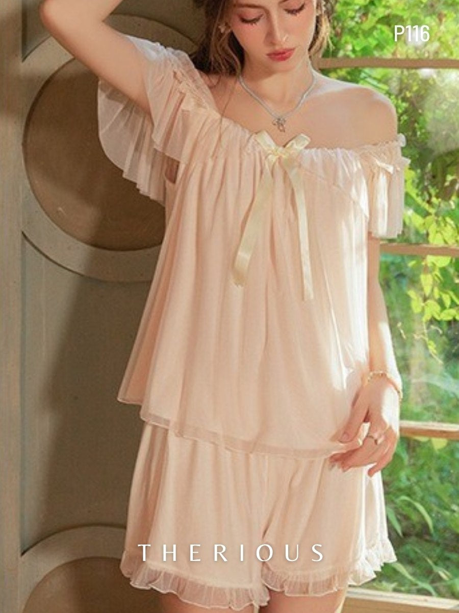 Rynlee Tulle Pants Set Lingerie P116 [Ready Stock]