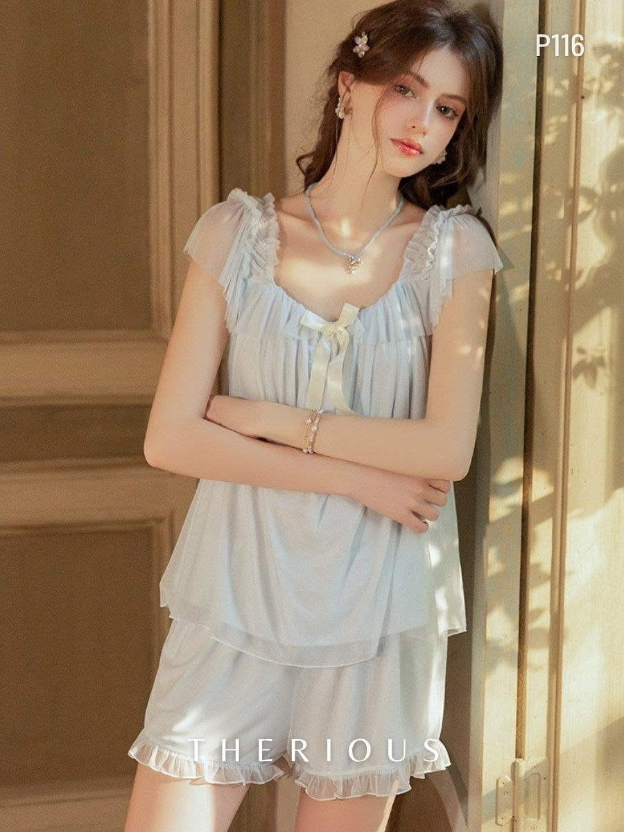 Rynlee Tulle Pants Set Lingerie P116 [Ready Stock]