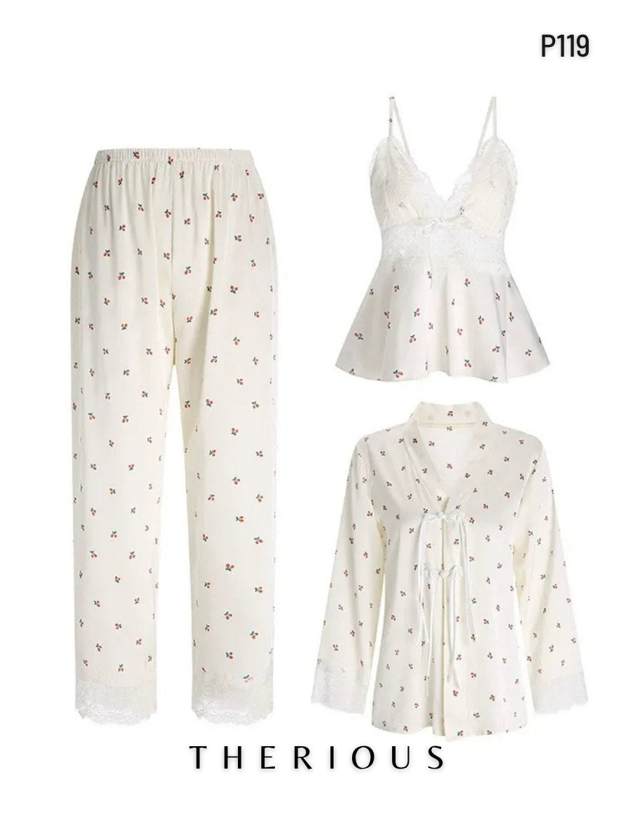 Rynlee Long Pants Set Lingerie P119 [Ready Stock]