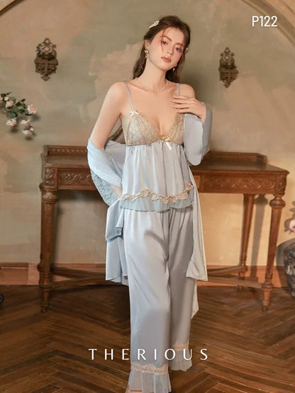 Tamia Long Pants Set Lingerie P122 [Ready Stock]