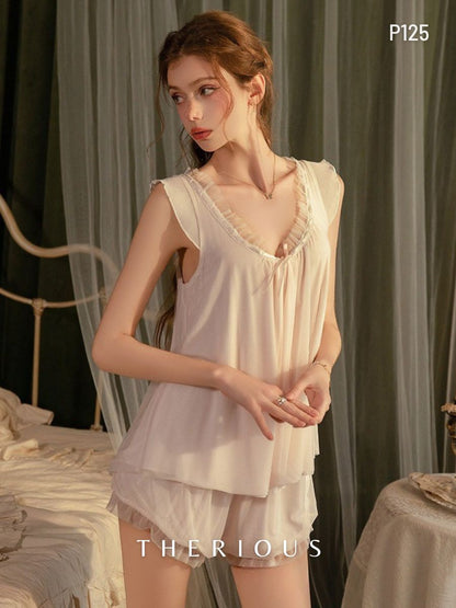 Noa Tulle Pants Set Lingerie P125 [Ready Stock]